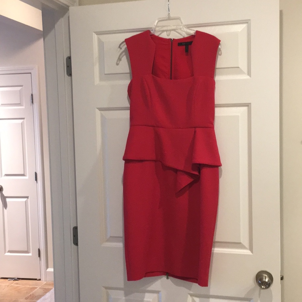Bcbg red pe kim dress